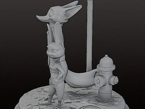ZOOTOPIA DIORAMA - 3D Print Model