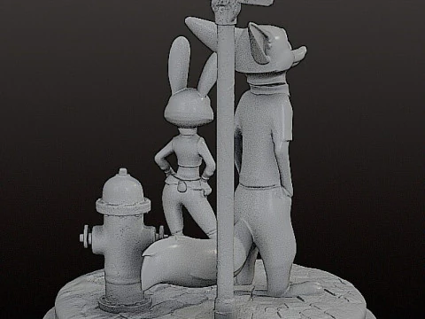 ZOOTOPIA DIORAMA - 3D Print Model
