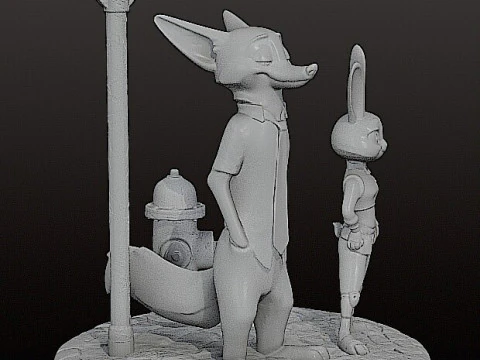 ZOOTOPIA DIORAMA - 3D Print Model
