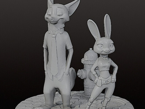 ZOOTOPIA DIORAMA - Modello di stampa 3D