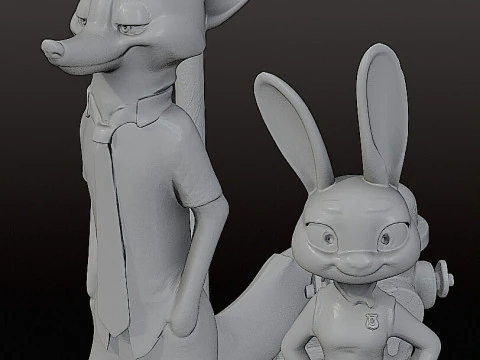 ZOOTOPIA DIORAMA - 3D Print Model