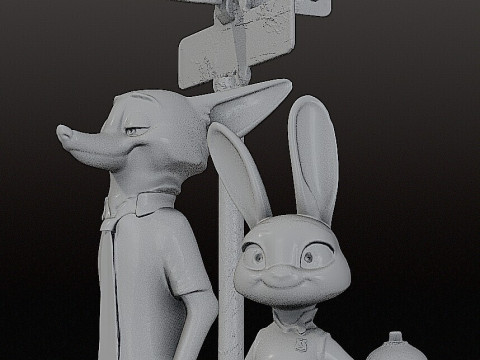 ZOOTOPIA DIORAMA - Modello di stampa 3D