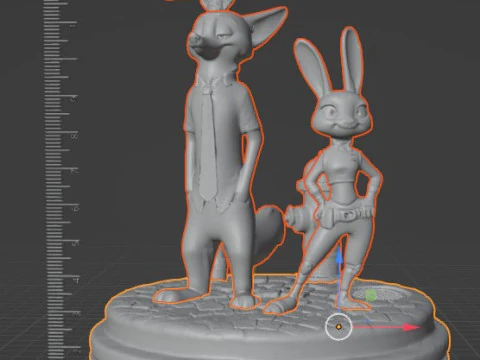ZOOTOPIA DIORAMA - 3D Print Model