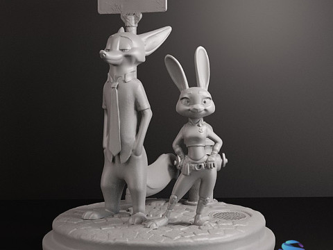 ZOOTOPIA DIORAMA - 3D-printmodel