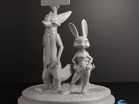 ZOOTOPIA DIORAMA - 3D Print Model