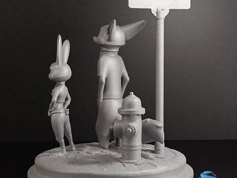 ZOOTOPIA DIORAMA - 3D Print Model