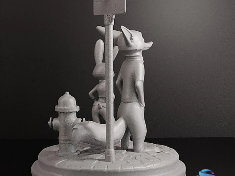 ZOOTOPIA DIORAMA - 3D Print Model