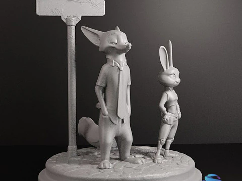 ZOOTOPIA DIORAMA - 3D Print Model