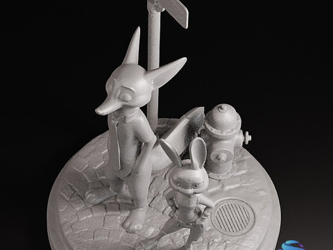 ZOOTOPIA DIORAMA - Modello di stampa 3D