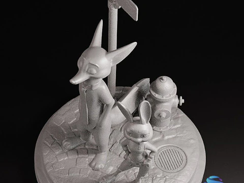 ZOOTOPIA DIORAMA - 3D Print Model