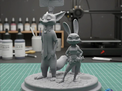 ZOOTOPIA DIORAMA - 3D Print Model