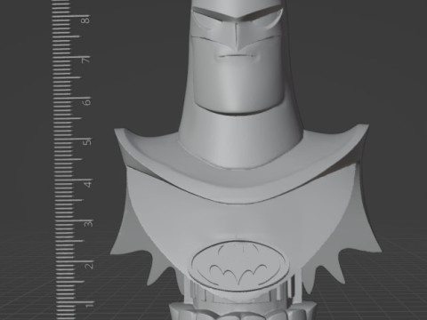 Batman Cartoon Bust Printable STL Pre-support Lychee 3D Принт Модель
