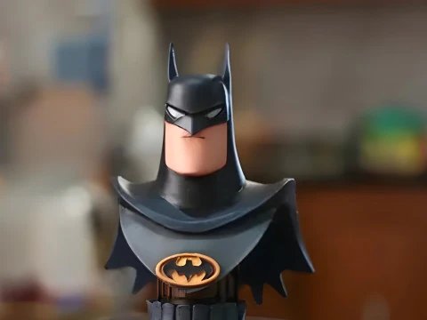 Batman Cartoon Bust Printable STL Pre-support Lychee Modello di stampa 3D