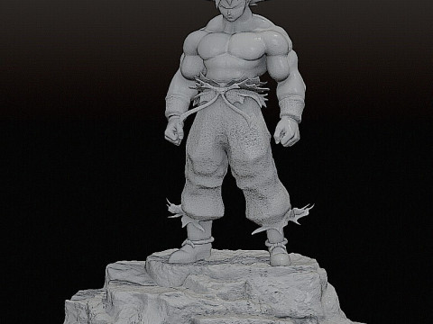 Goku figure STL Modello di stampa 3D