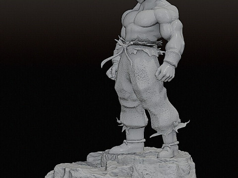 Goku figure STL 3D Принт Модель