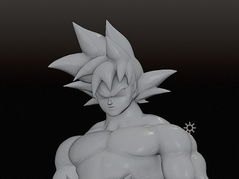 Goku figure STL 3D Принт Модель
