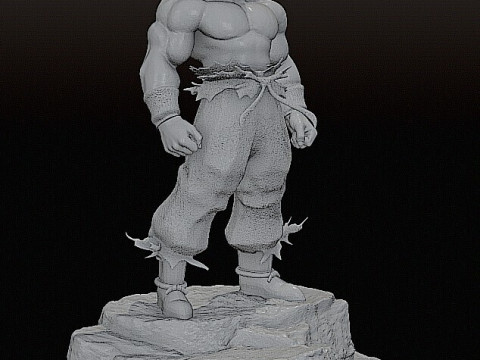Goku figure STL 3D Принт Модель