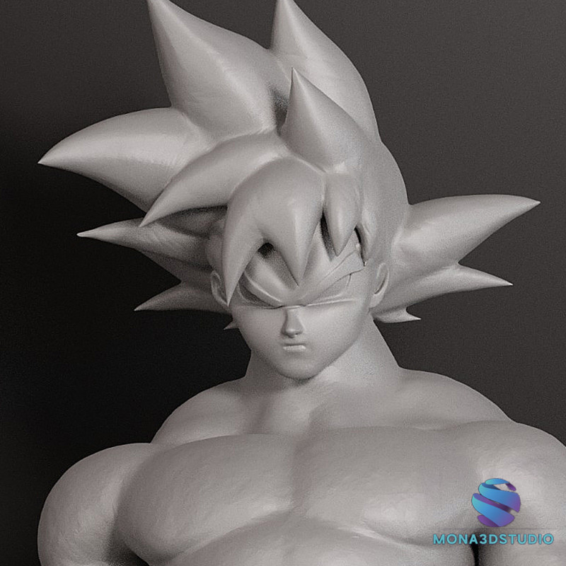 Goku figure STL 3D 打印模型 .c4d .max .obj .3ds .fbx .stl .blend 