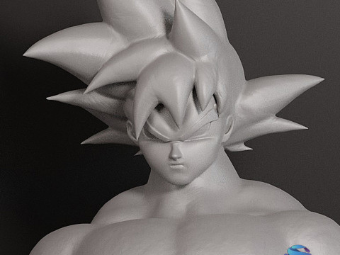 Goku figure STL Modelo de Impressão 3D