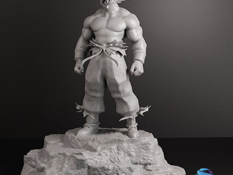 Goku figure STL 3D 打印模型