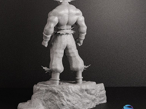 Goku figure STL 3D 打印模型