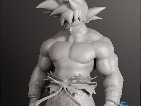 Goku figure STL 3D 打印模型