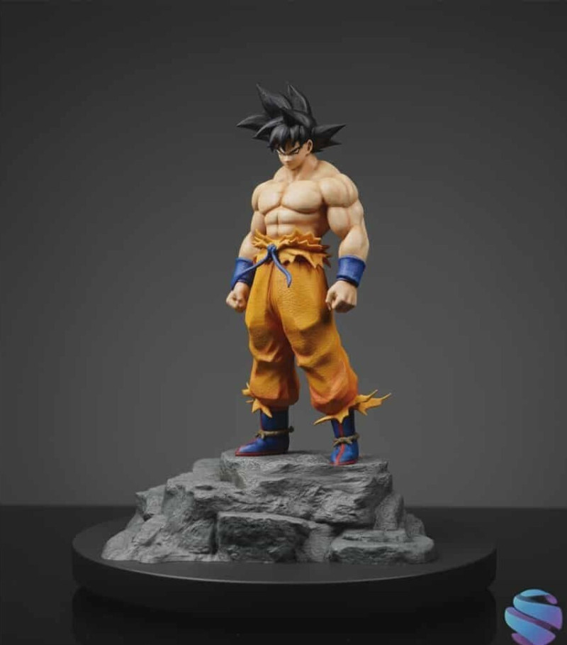 Figura di Goku STL Modello di stampa 3D .c4d .max .obj .3ds .fbx .stl .blend 