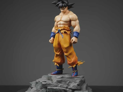 Goku figure STL 3D Print Model