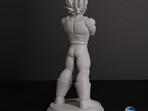 VEGETA FIGURE HQ CUTTED BUST Model Cetak 3D