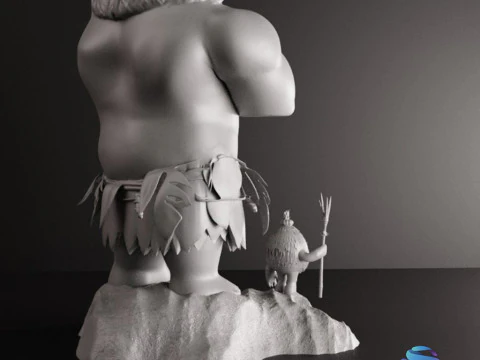 Maui Fan Art 3D Diorama with Kakamora Presupported STL for 3D Printing 3D Print Model