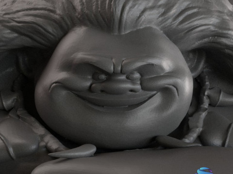 Maui Fan Art 3D Diorama with Kakamora Presupported STL for 3D Printing Model Cetak 3D