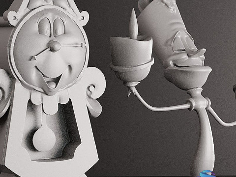 Tockins and Lumire STL Pre-support 3Dプリントモデル