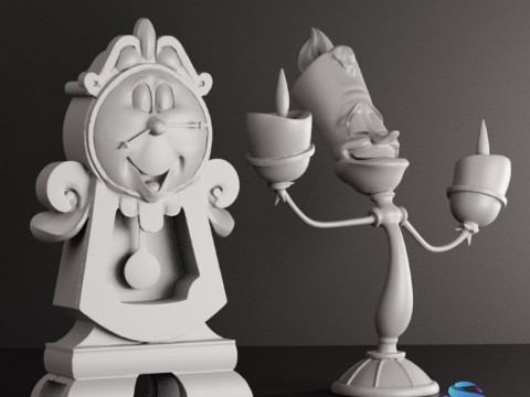 Tockins and Lumire STL Pre-support 3D Принт Модель