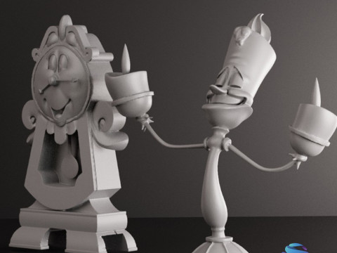 Tockins and Lumire STL Pre-support 3D Принт Модель