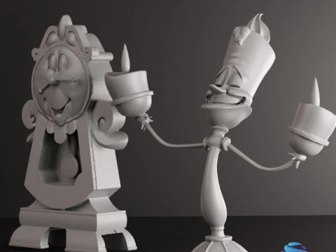 Tockins and Lumire STL Pre-support 3D Print Model