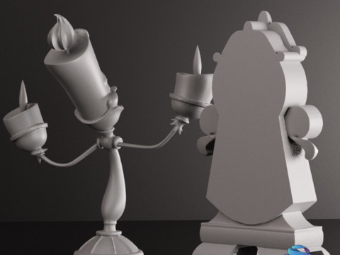 Tockins and Lumire STL Pre-support 3D Принт Модель
