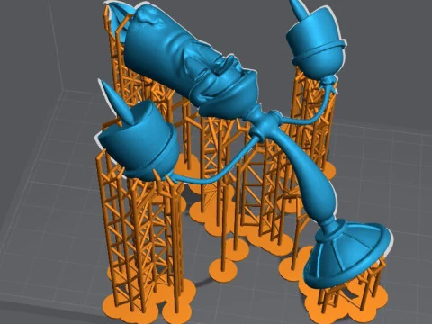 Tockins and Lumire STL Pre-support 3D Print Model