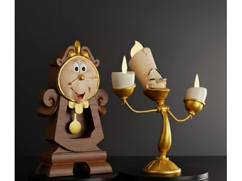 Попередня підтримка Tockins і Lumire STL 3D Принт Модель