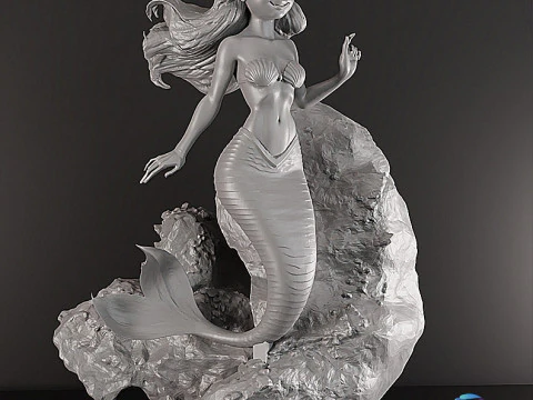 Ariel - The Little Mermaid STL Pre-support Lychee 3D Print Model