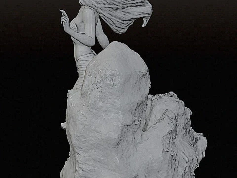 Ariel - The Little Mermaid STL Pre-support Lychee 3D Print Model