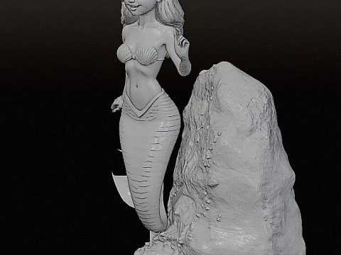 Ariel - The Little Mermaid STL Pre-support Lychee 3D Print Model