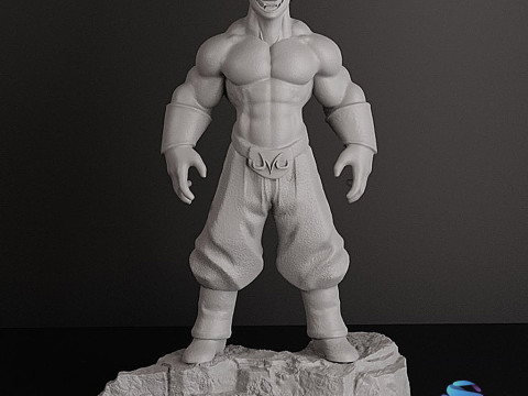 MAJIN BOO REALISTIC FIGURE STL - CUTTED 3D 打印模型