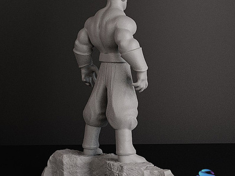 MAJIN BOO REALISTIC FIGURE STL - CUTTED 3D प्रिंट मॉडल