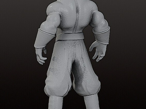 MAJIN BOO REALISTIC FIGURE STL - CUTTED 3D प्रिंट मॉडल