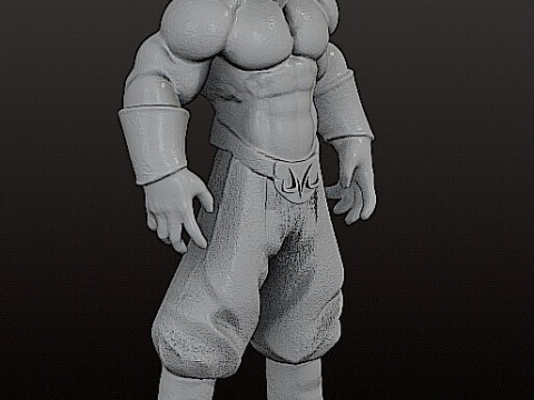 MAJIN BOO REALISTIC FIGURE STL - CUTTED 3D प्रिंट मॉडल