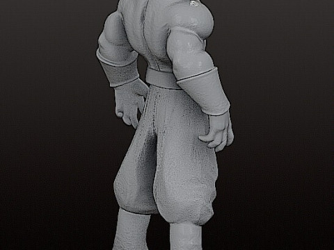 MAJIN BOO REALISTIC FIGURE STL - CUTTED 3D प्रिंट मॉडल