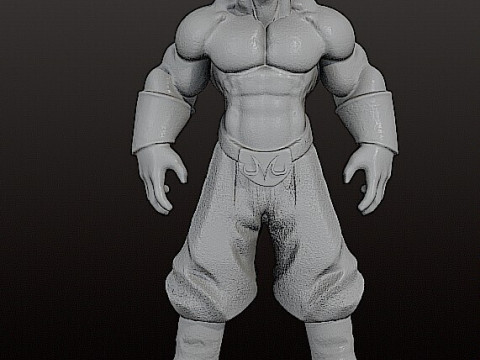 MAJIN BOO REALISTIC FIGURE STL - CUTTED 3D प्रिंट मॉडल