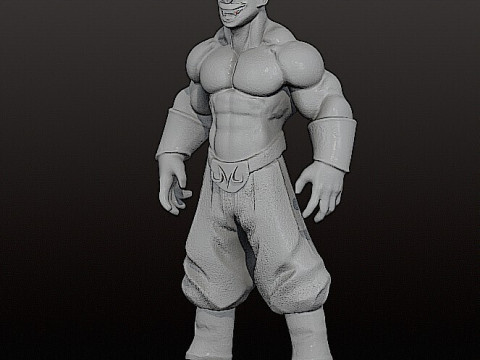 MAJIN BOO REALISTIC FIGURE STL - CUTTED 3D प्रिंट मॉडल
