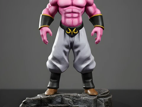 FIGURA REALISTA MAJIN BOO STL - CORTADA Modelo de impresión 3D