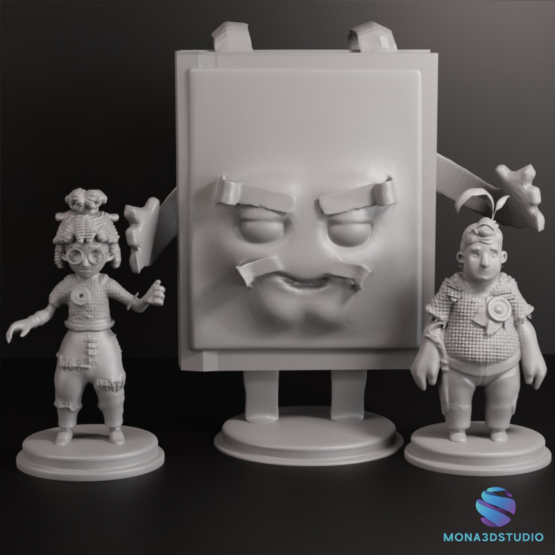 IT TAKES TWO COLLECTION 3D 프린트 모델 .c4d .max .obj .3ds .fbx .stl .blend 